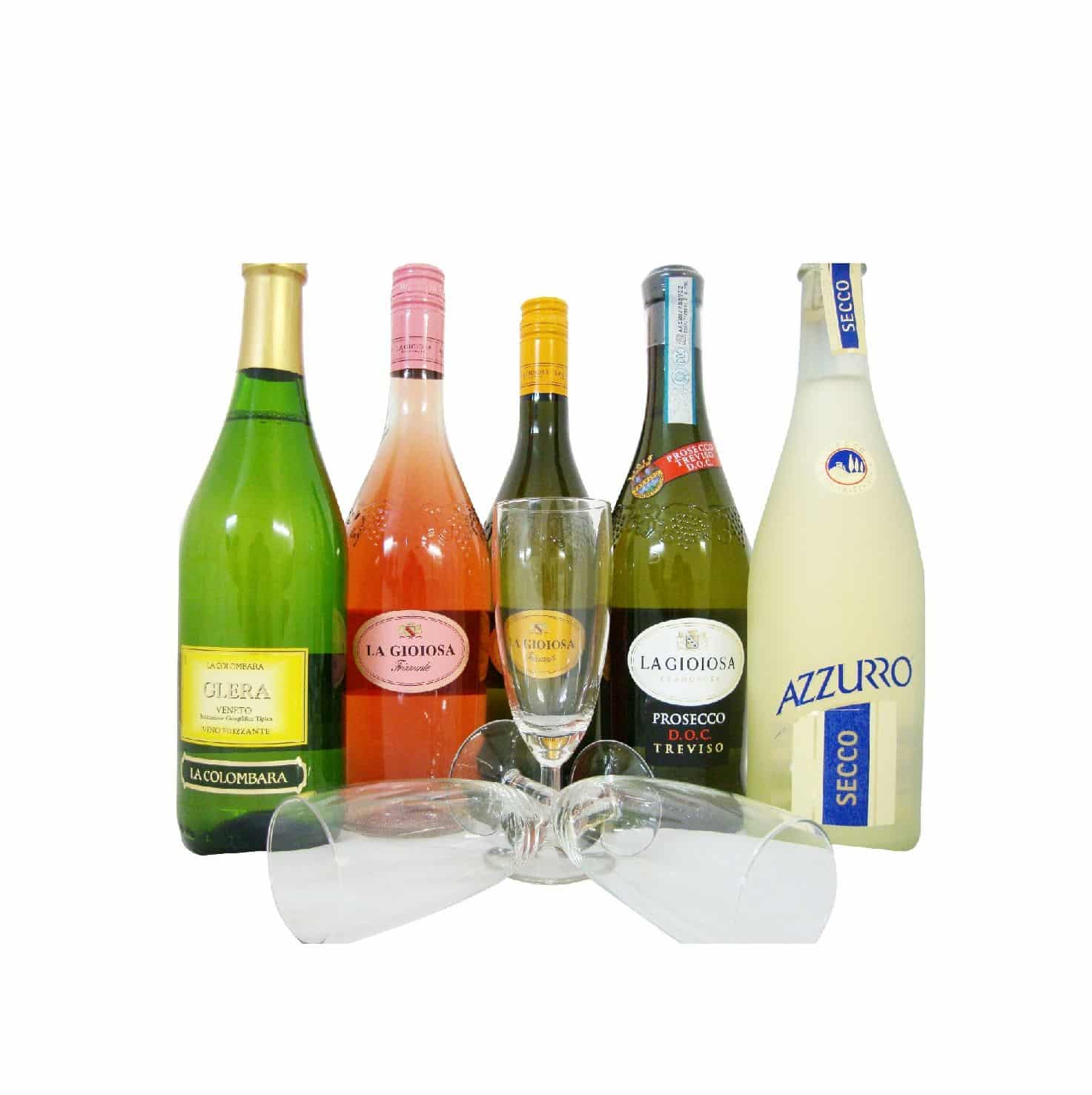 Prosecco-Sortiment für den Sektempfang