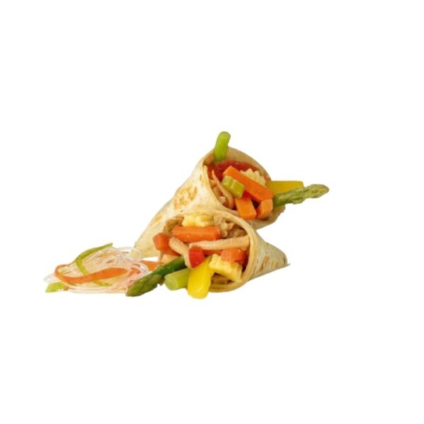warme mini Wrap asiatisch <br>[34 Stück / Platte] <br> [1 Stück = 3,13€] – Bild 2