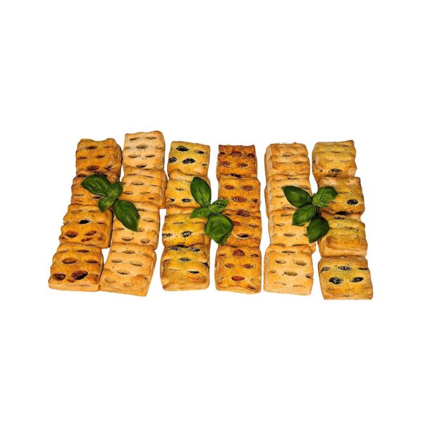Blätterteig-Taschen pikant vegan <br> [24 Stück / Platte] <br> [1 Stück = 2,17€]